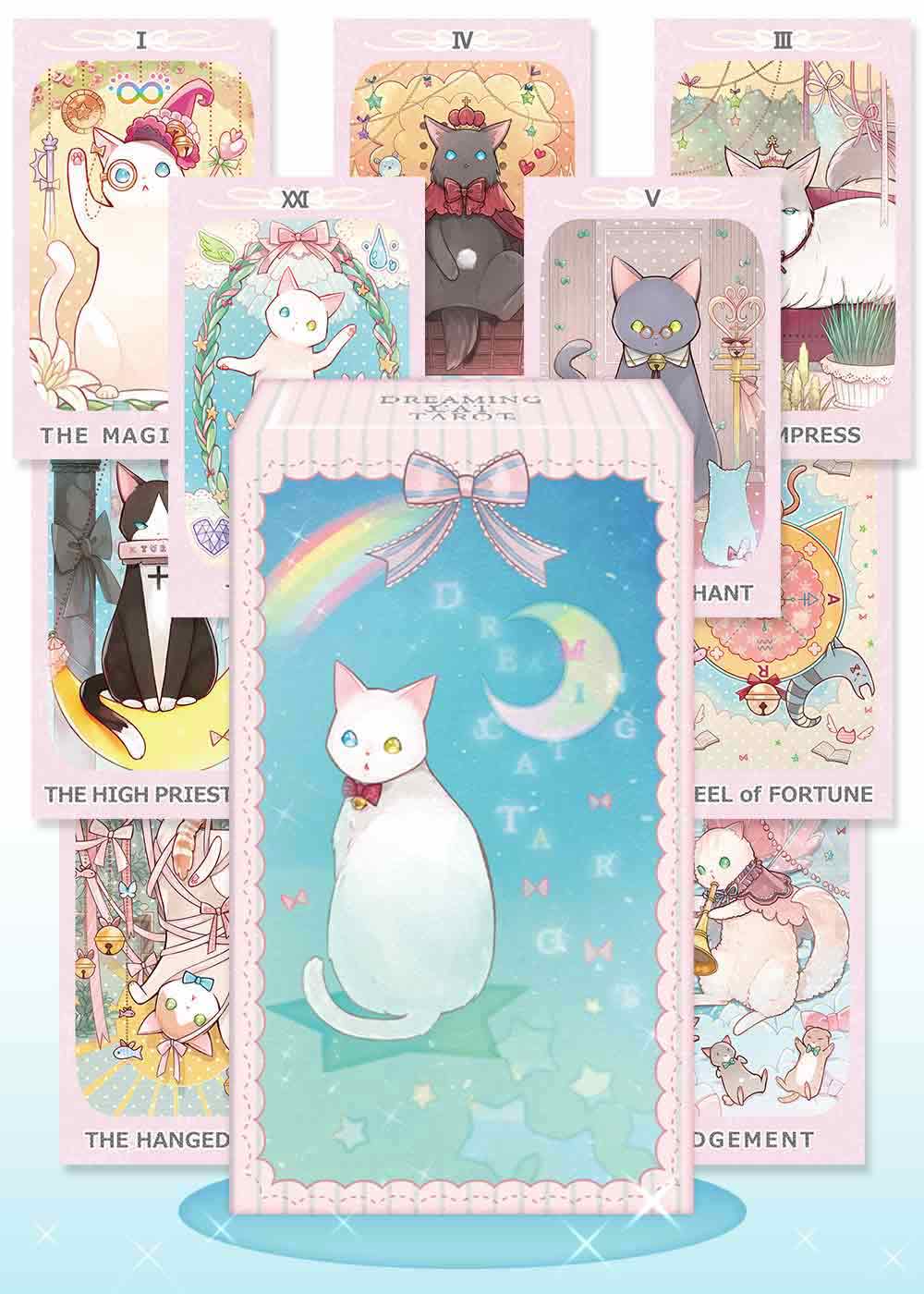 【可愛い猫のタロット】 ドリーミングキャットタロット Dreaming Cat Tarot Deck タロットカード 日本語解説書付き
