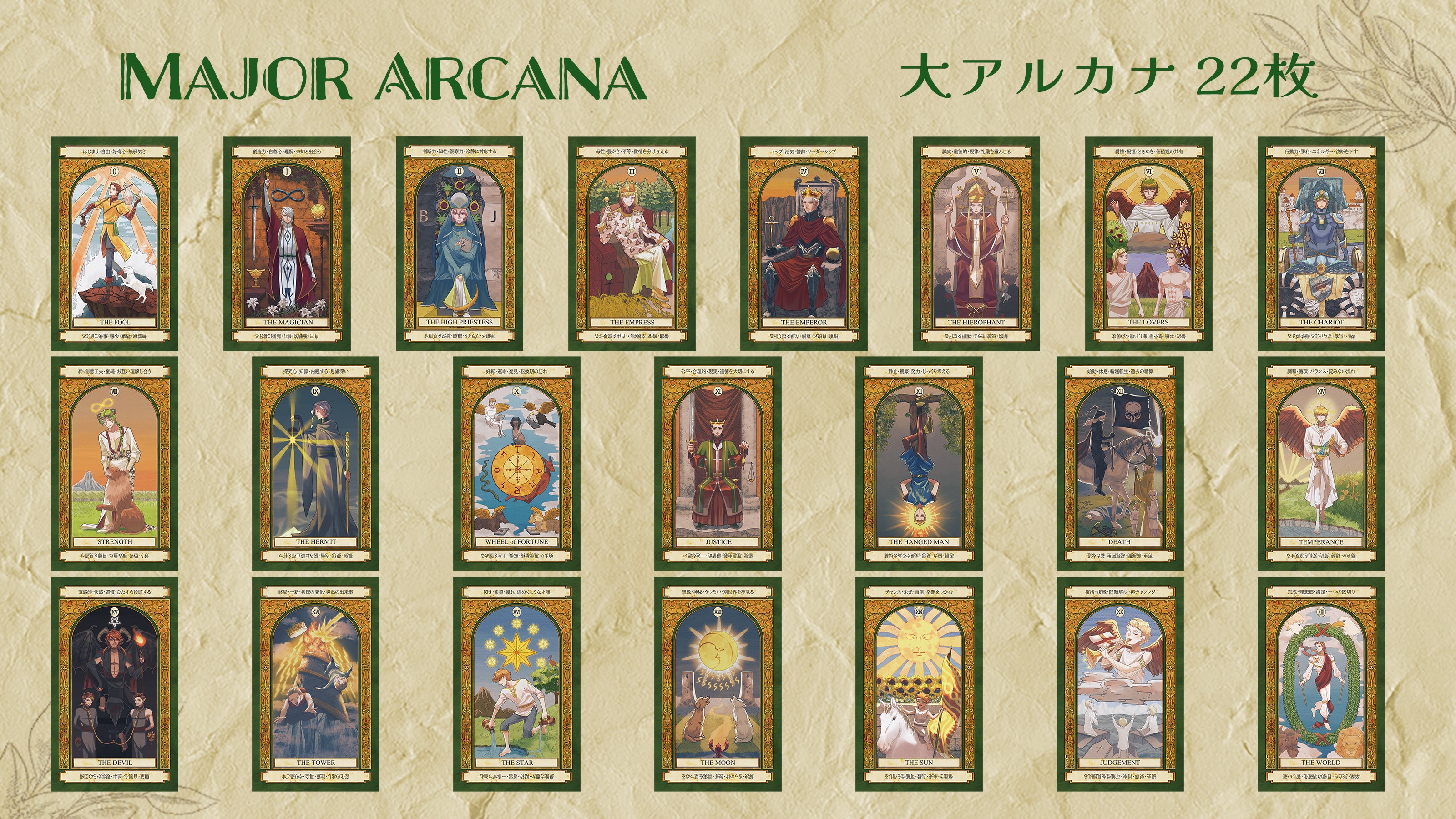 【カードに意味が書いてある！】イケメンタロット IKEMEN TAROT Deck 日本語解説書付き