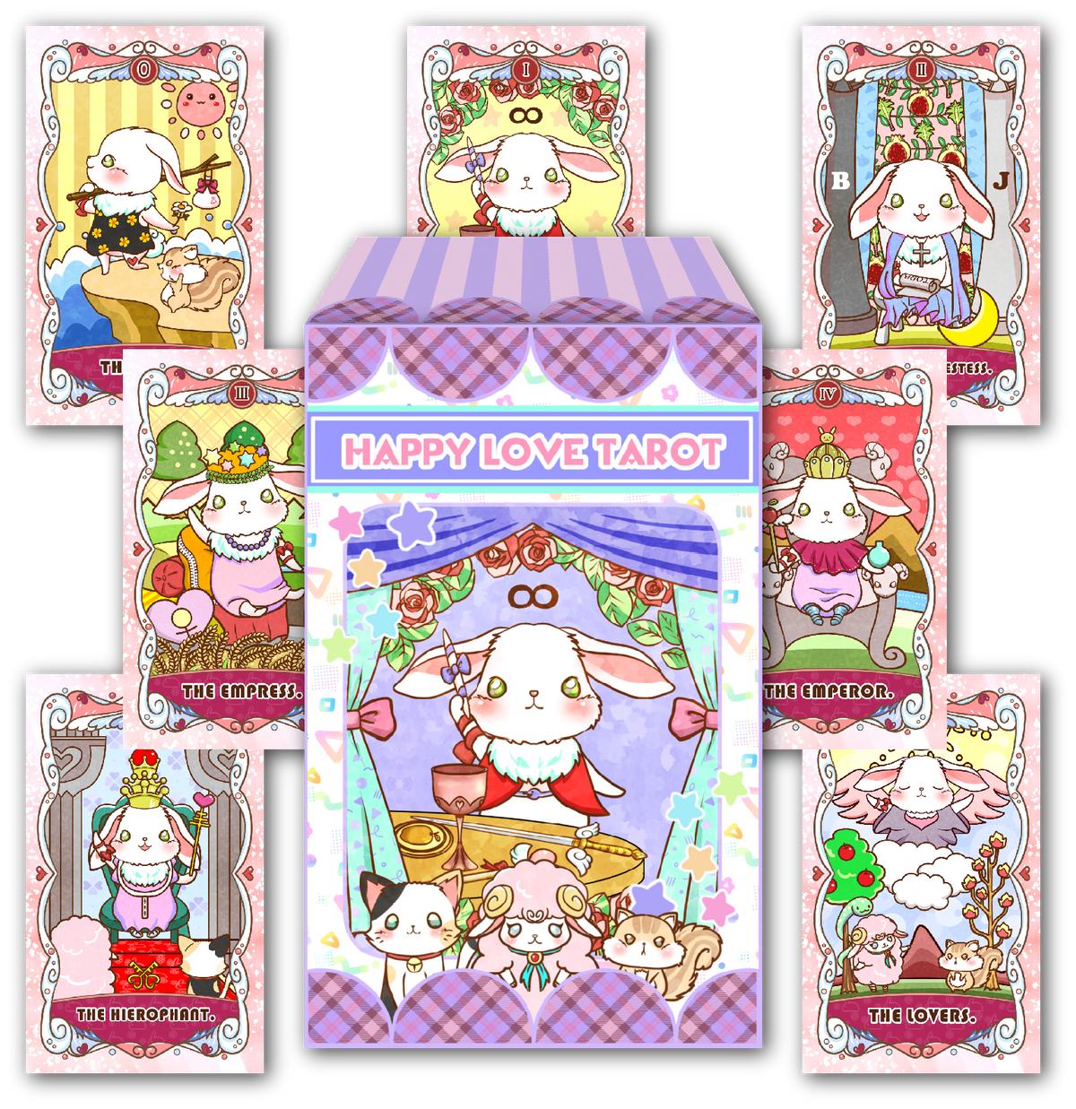 大人気占い師 うさとこWHITE先生監修 はぴらぶタロット Happy Love Tarot