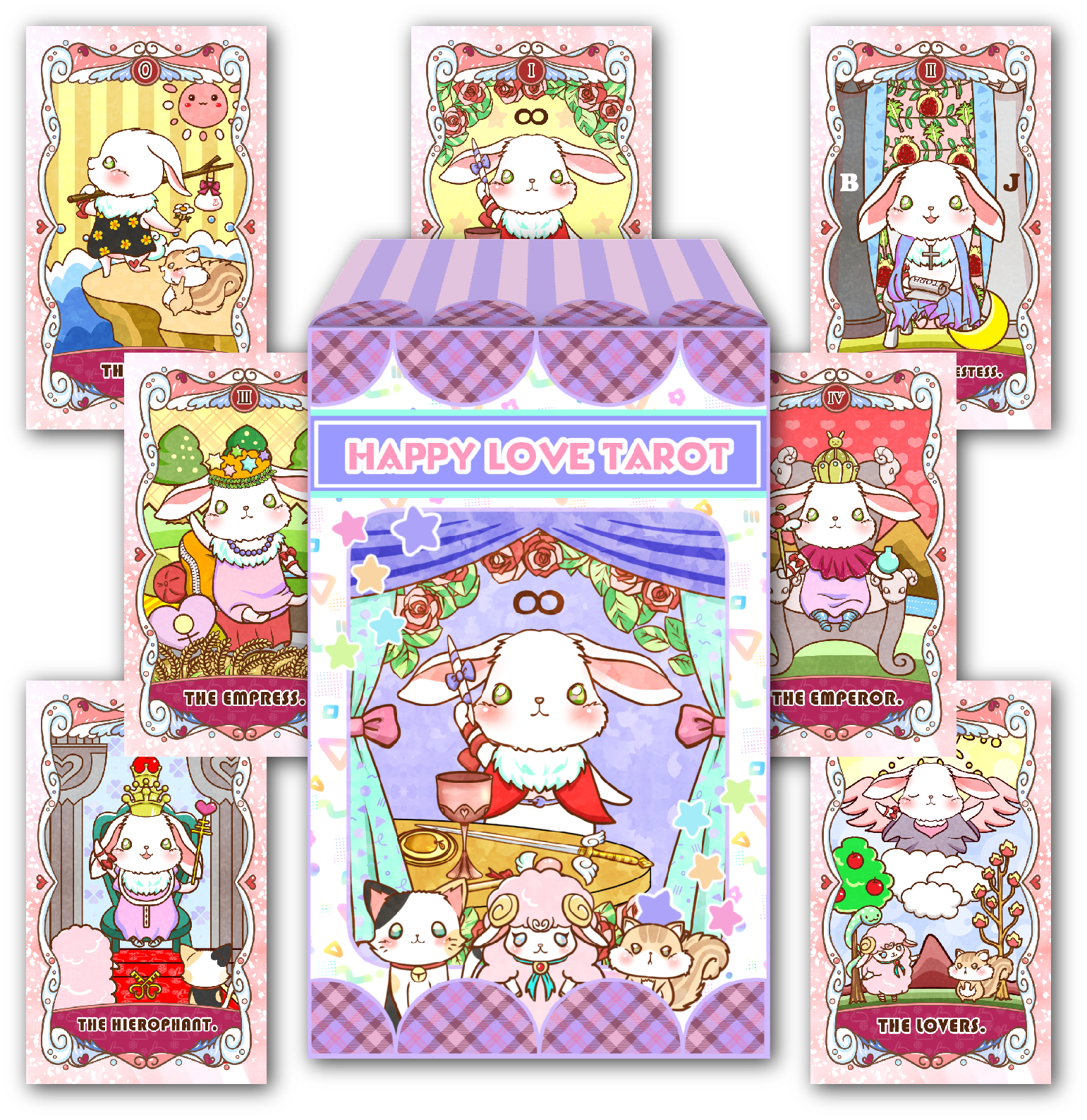 大人気占い師 うさとこWHITE先生監修 はぴらぶタロット Happy Love Tarot