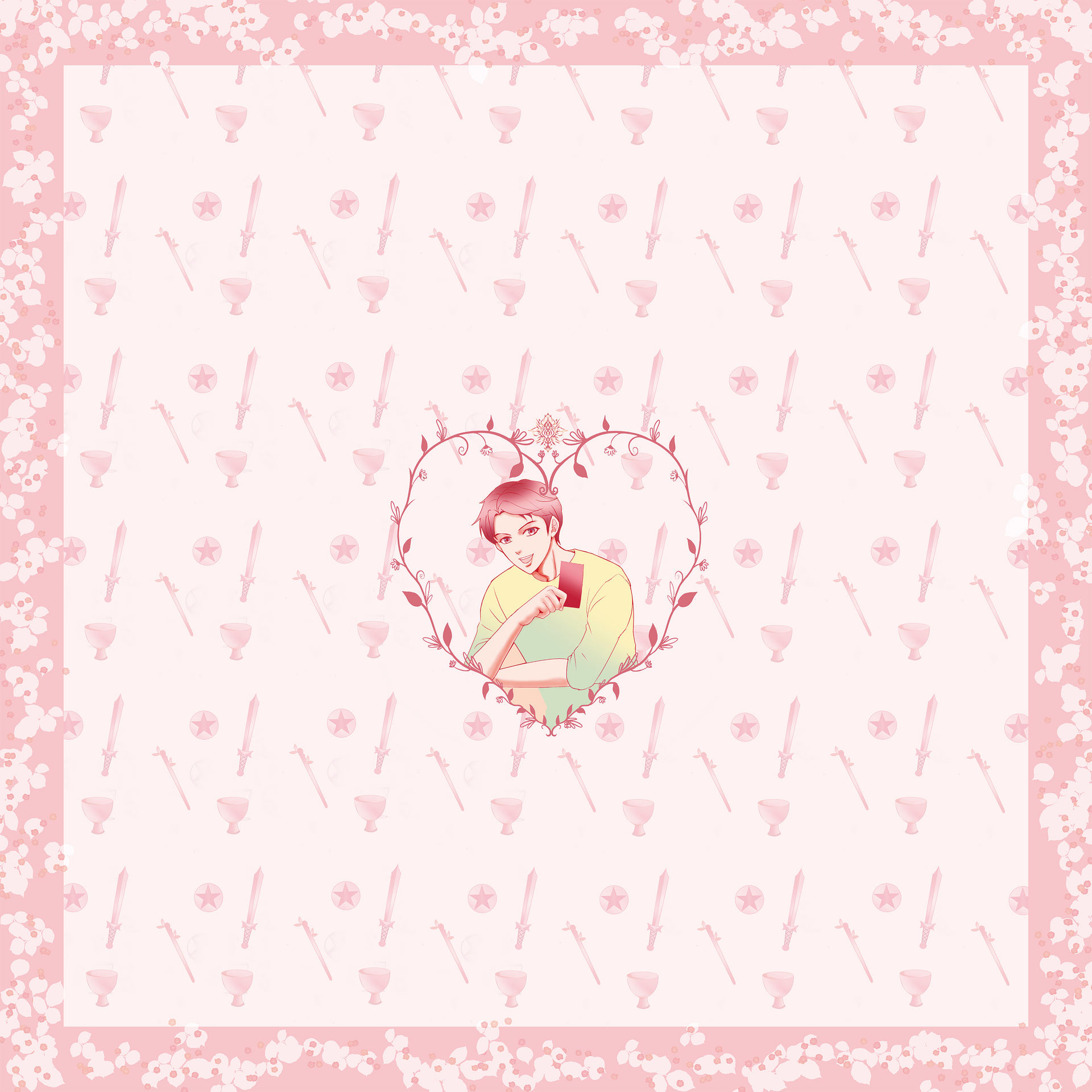 初回購入特典動画つき【男心占い】Man's heart Tarot Cloth 男心