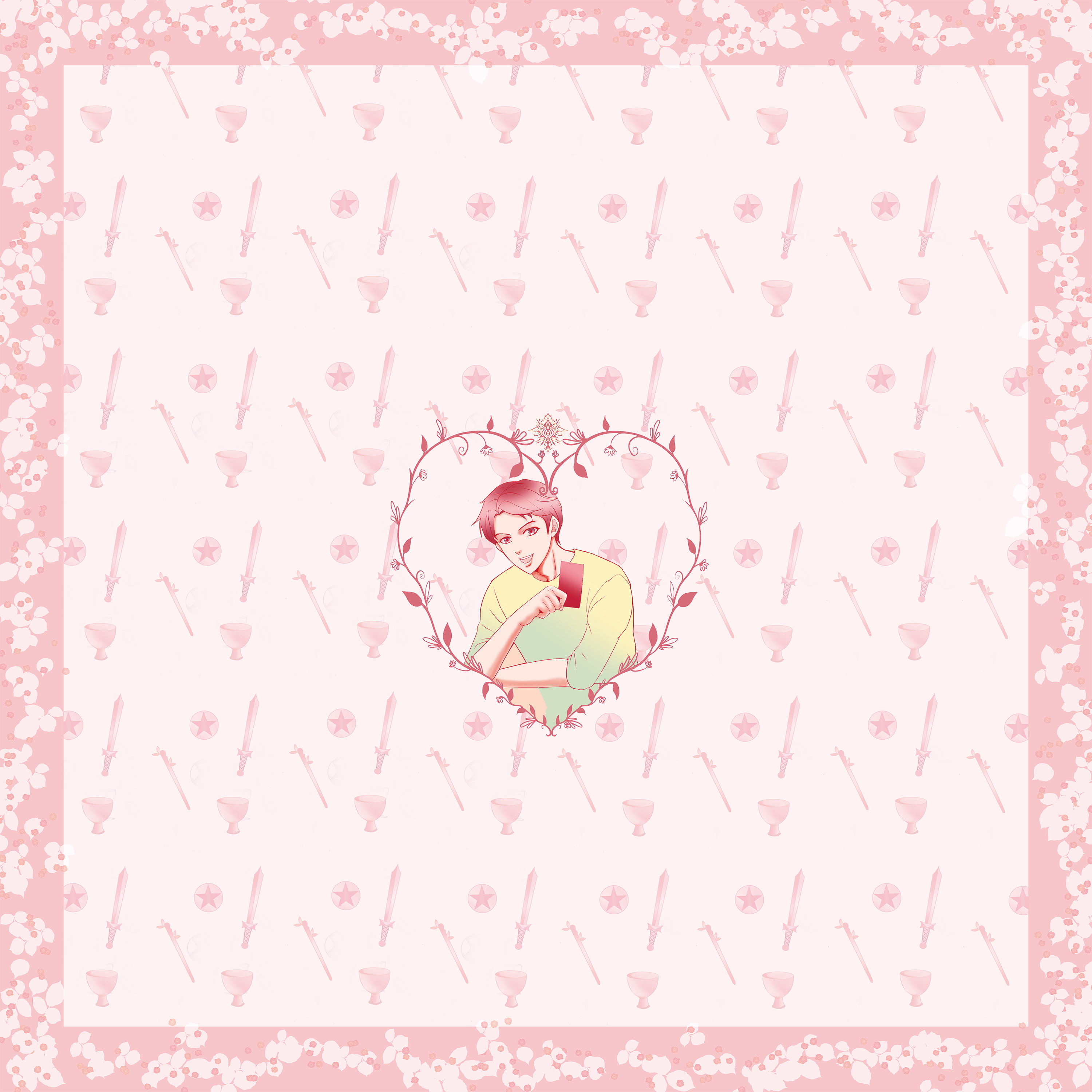 ※初回購入特典動画つき【男心占い】Man’s heart Tarot Cloth 男心 タロットクロス【人気占い師晴人こだわり監修】