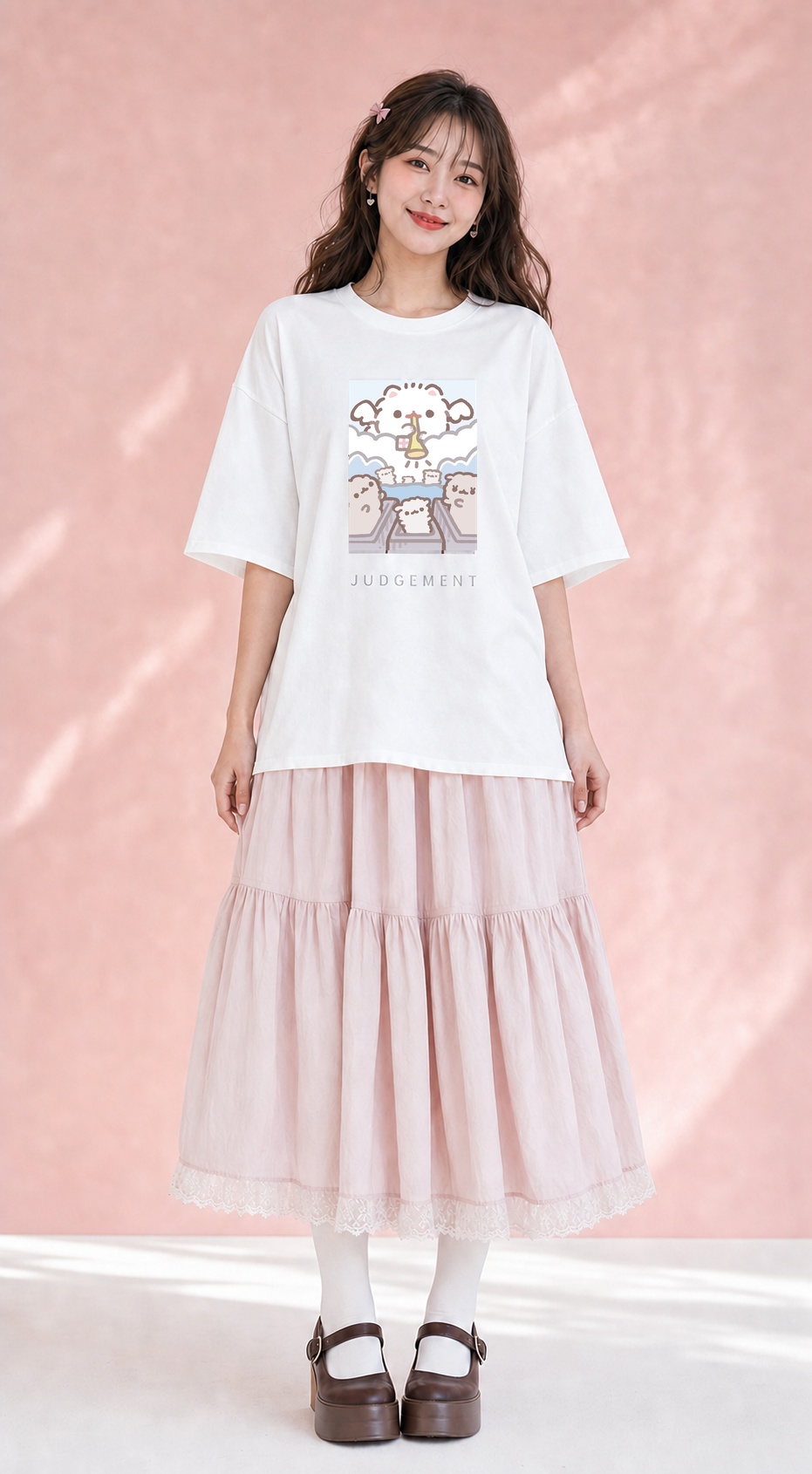 【ポメラニアンもち】オーバーサイズTシャツ タロット柄 全4デザイン