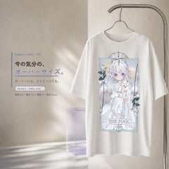 タロット女の子Tシャツ オーバーサイズ THE FOOL