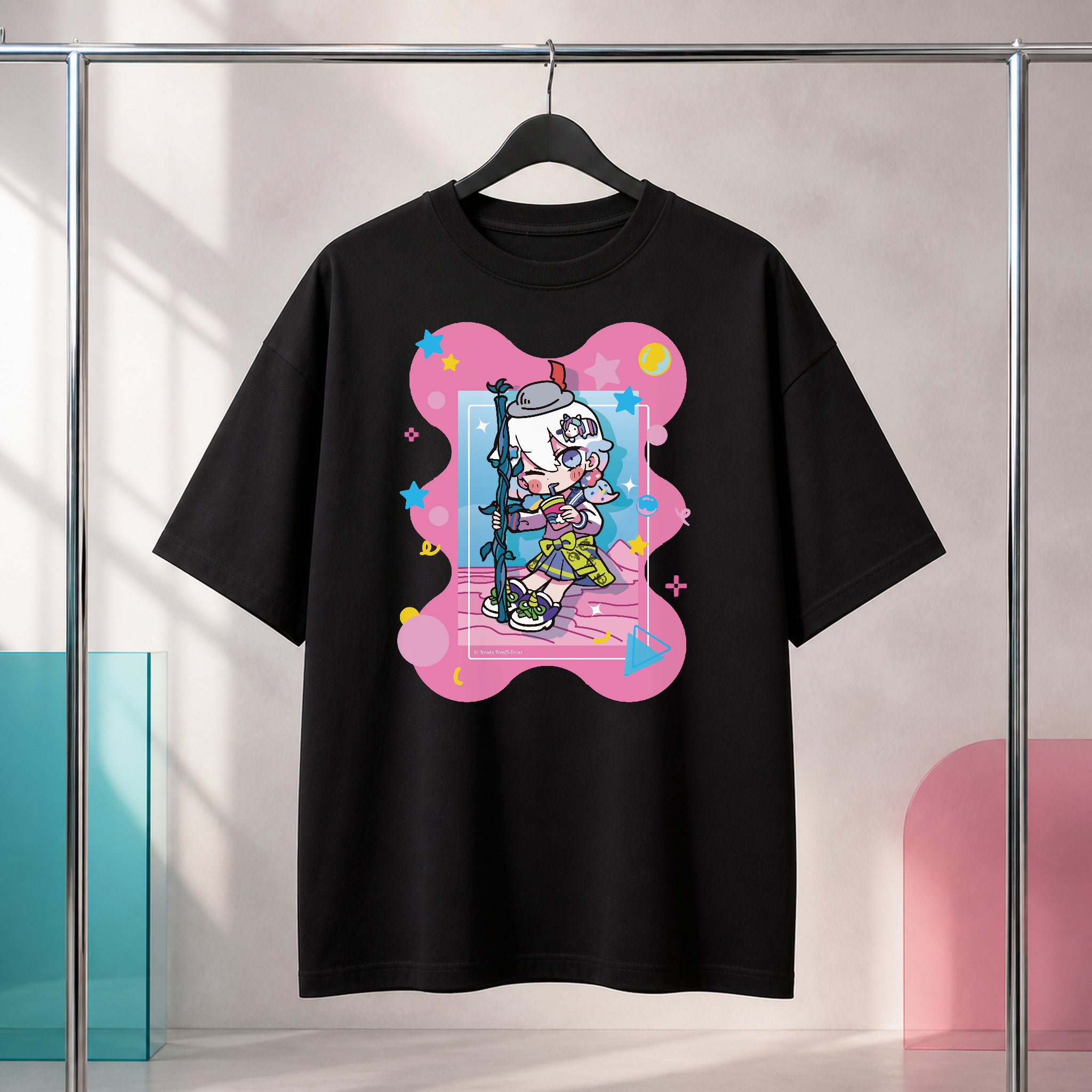 寺田てら オーバーサイズTシャツ 全3デザイン｜ルナズ かわいい