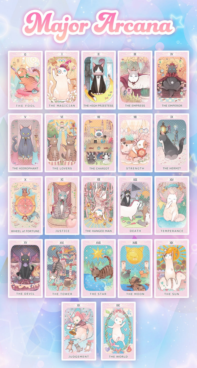 ドリーミング キャット タロット Dreaming Cat Tarot Deck かわいい